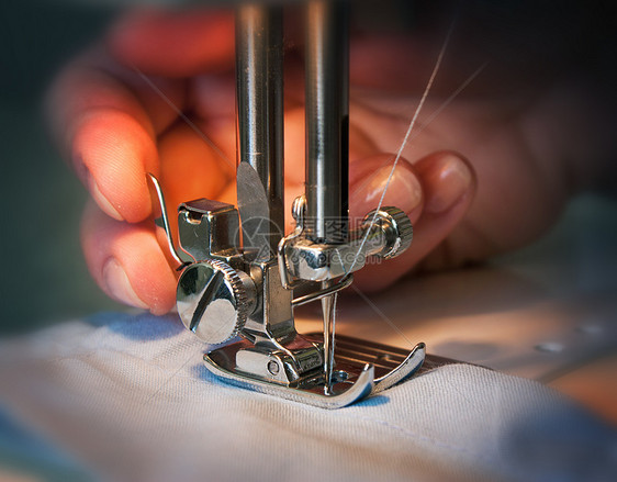 缝纫机服装针脚工厂爱好棉布缝纫维修金属裁缝织物图片
