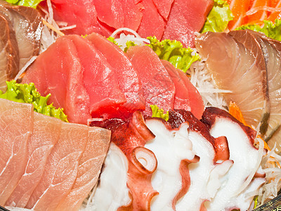 生鱼寿司美味美食橙子海苔沙拉鱼子柠檬食物文化图片
