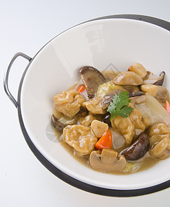 豆腐和米粉在米饭上美食饮料餐厅猪肉食物韭葱食品图片