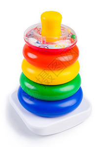婴儿玩具孩子幼儿园绿色旋转鸭子金字塔轮子红色塑料游戏图片