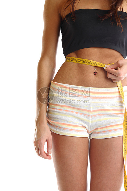 完美的妇女饮食腰围体操胸部橘皮重量女孩减肥磁带活力图片