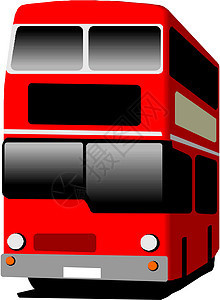 红双层公交车综合公共汽车运输民众红色教练车辆白色旅游巴士图片