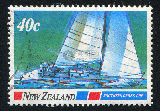 游艇竞争血管运输邮件杯子赛车运动邮票海洋古董天际图片