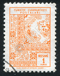 土耳其语模式艺术装饰品漩涡椭圆火鸡数字地毯海豹邮票集邮图片