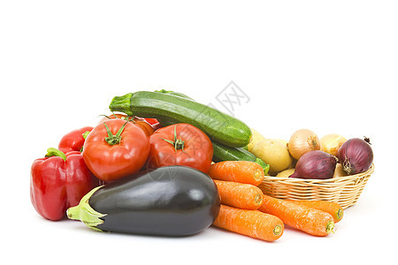 新鲜蔬菜植物篮子辣椒土豆生长花园烹饪食物午餐芳香图片