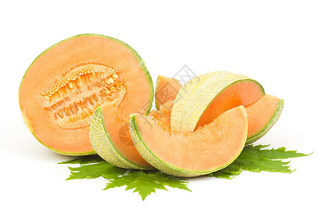 甜瓜营养小吃白色农业面包黄色绿色橙子食物种子图片