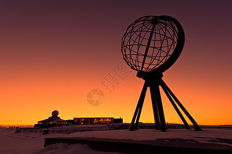 挪威北角 位于欧洲最北端的挪威雕像旅游日落明信片太阳纪念碑旅行世界天空地球图片