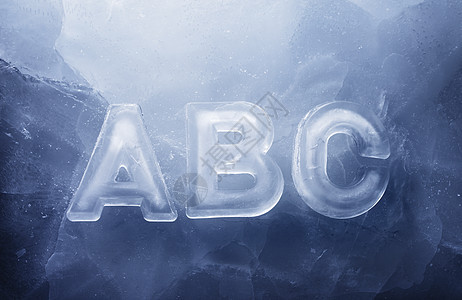 清凉ABC字母刻字静物要领冻结图片