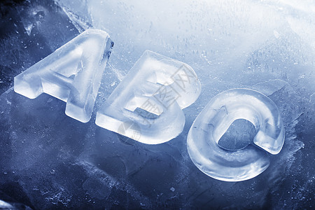 清凉ABC冻结要领刻字静物字母图片