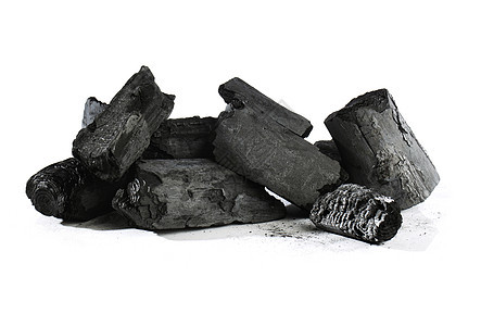 木炭燃料黑色木头背景图片