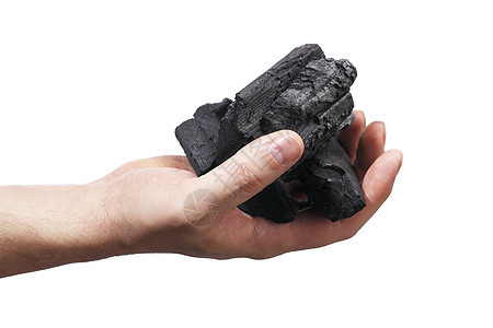 木炭煤炭肿块黑色燃料残渣图片