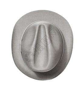 帽子灰色毡帽头饰折痕背景图片
