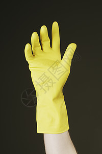 手套工作服橡皮黄色图片