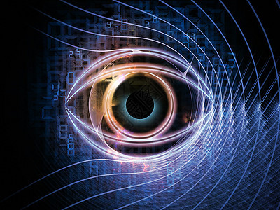 数字眼辉光瞳孔虚拟现实技术圆形手表黑色圆圈作品眼睛背景图片