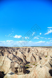 美国南达科塔巴德兰国家公园风景孤独天空地标砂岩红色山脉荒地荒野地形编队图片