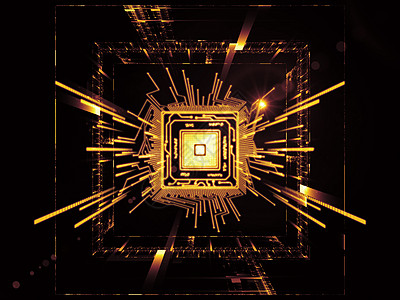 CPU虚拟生命进步网络信号电脑运动技术速度橙子黄色网格图片