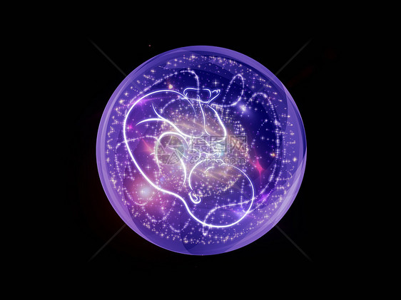 胎儿梦想子宫插图紫色作品生长胎位婴儿星云星星胚胎图片
