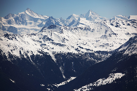 山上有高山蓝色暴风雪冻结单板顶峰天空风景岩石爬坡旅游图片