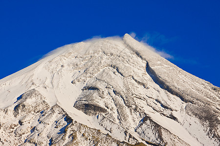 雪山峰国家遗产荒野顶峰植物蓝色陨石远足火山天空图片