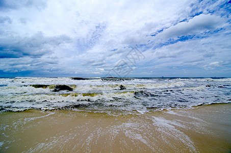海岸热带暴风雨蓝色海岸线灾难海滩海洋风暴气候危险天气季节图片