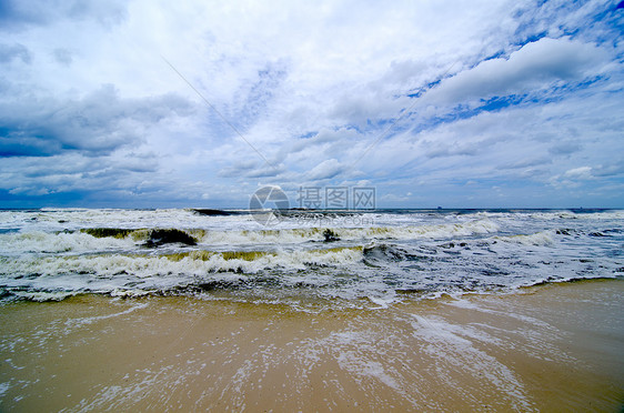 海岸热带暴风雨蓝色海岸线灾难海滩海洋风暴气候危险天气季节图片