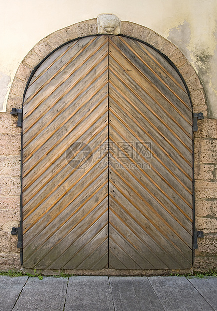 旧大门木头古董建筑入口棕色建筑学图片