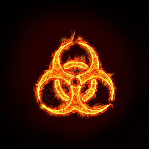 生物危害标志燃烧辉光危险药品插图安全烧伤环境冒险实验室图片