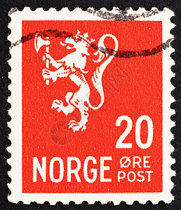 邮票挪威 1937 狮子猖獗 挪威狮子图片