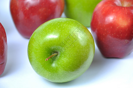 红苹果和绿苹果食物农业小吃团体叶子饮食果汁收成营养图片