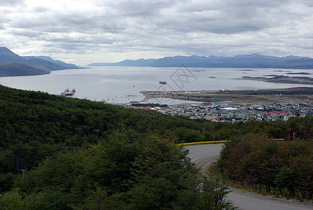 阿根廷地貌景观风景渠道运河全景多云荒野猎犬图片