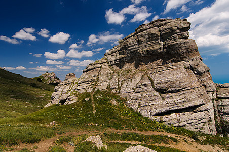 山地高原 克里米亚 乌克兰岩石地形阳光美丽风景场景高原爬坡石头太阳图片