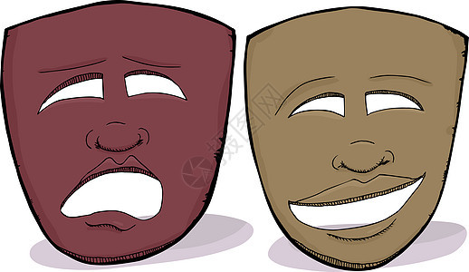 非洲戏剧面具图片