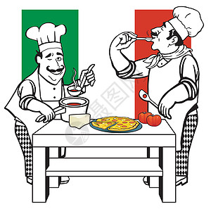 两个意大利厨师图片