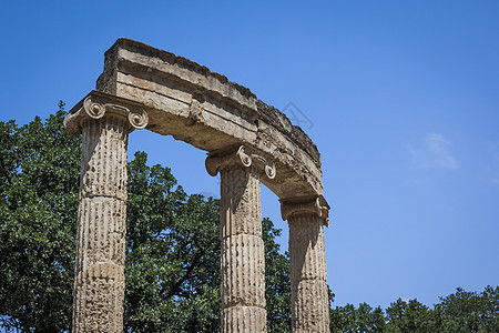 希腊奥林匹亚a 希腊艺术游戏石头游客天空博物馆建筑古董文化建筑学图片