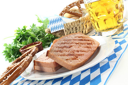 牛肉和猪肉面包香肠美味肉末零食香菜食物小麦包子早餐肉饼图片