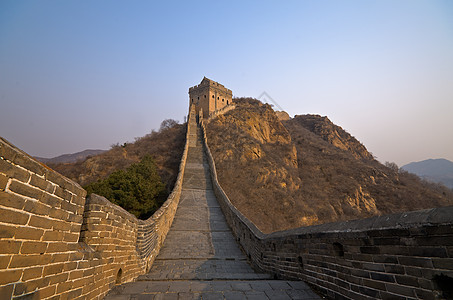 中国长城世界旅行地标历史性防御建筑学石头天空旅游观光图片