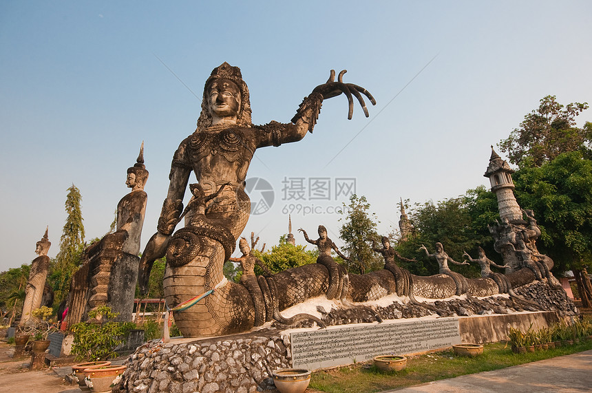 泰国废墟地面数字寺庙宗教雕像手工世界建筑雕塑图片