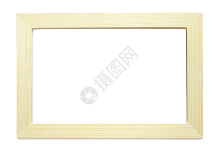 白色背景上孤立的木制照片框雕刻绘画木头棕色边界礼物手工画廊框架正方形图片