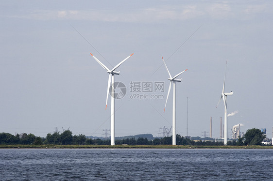 风风发电机螺旋桨力量海岸环境活力渠道电气燃料工业生产图片