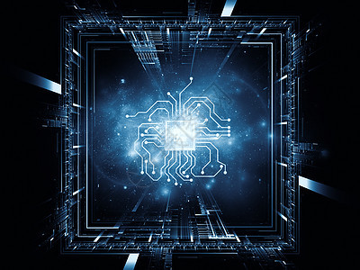 概念处理器电路信号理器蓝色网络正方形技术墙纸框架进步图片