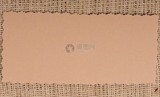 天然覆布上的旧纸标签解雇木板硬化商业麻布纺织品价格棕褐色市场织物图片