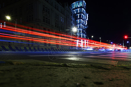 夜夜市街生活辉光日落建筑学旅行景观线条驾驶速度建筑图片