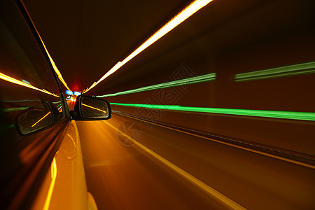 夜驾车玻璃汽车旅行沥青金属运输反射路灯车辆镜子图片
