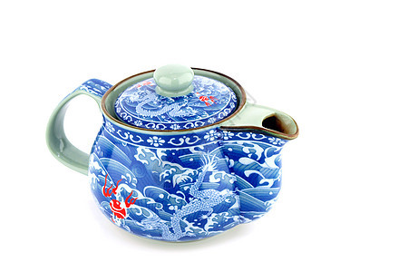 中国茶壶饮料时间传统液体陶器厨房服务仪式制品早餐图片