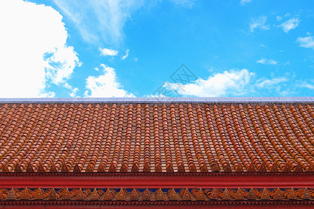 佛寺的屋顶纪念碑佛教徒历史复制品纪念馆纹饰雕像雕塑反射点缀图片