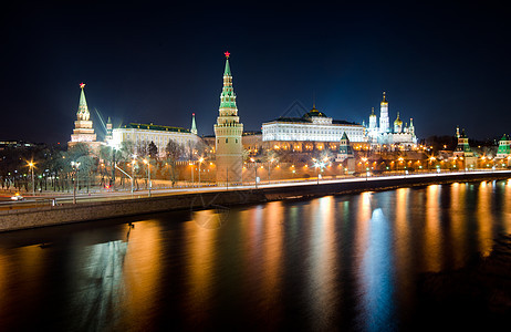 俄罗斯莫斯科克里姆林宫城市景观街道晴天交通中心地标大教堂教会首都图片