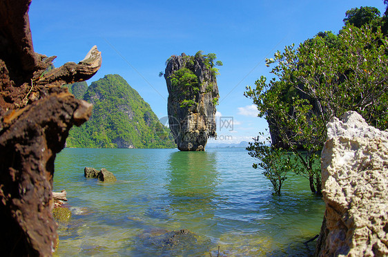 岛屿记忆环境海滩树木蓝色反思旅游长篇大论天堂构造图片