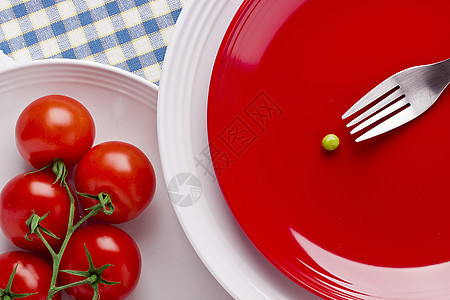 番茄和豆豆食物美食煮沸烹饪小吃盘子养分种子蔬菜金属图片