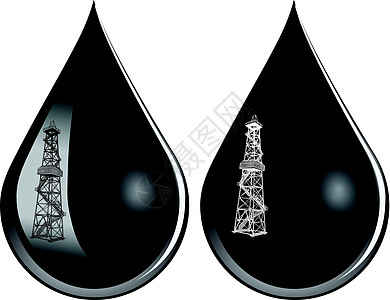石油漏油汽油宠物钻机矿业岩油燃料脑油液体钻孔绘画图片