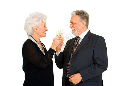 优雅的老夫妇烤面包女士眼镜眼神胡须夫妇夫妻饮食饮料成年人浪漫图片